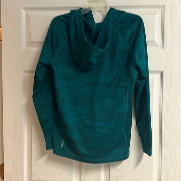 Eddie Bauer turquoise zip up hooded jacket - Picture 4 of 10